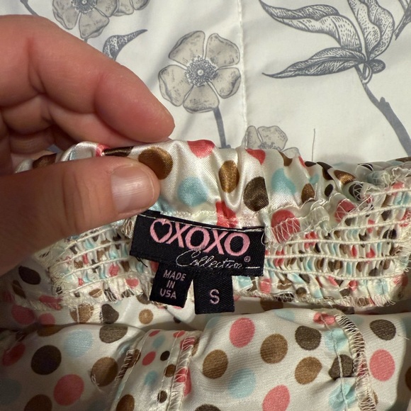 XOXO Tan Striped Capri Pantsuit - Picture 12 of 16